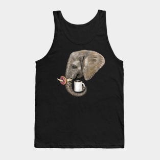 "Elephants Deserve Sprinkles" - Java Jungle collection Tank Top